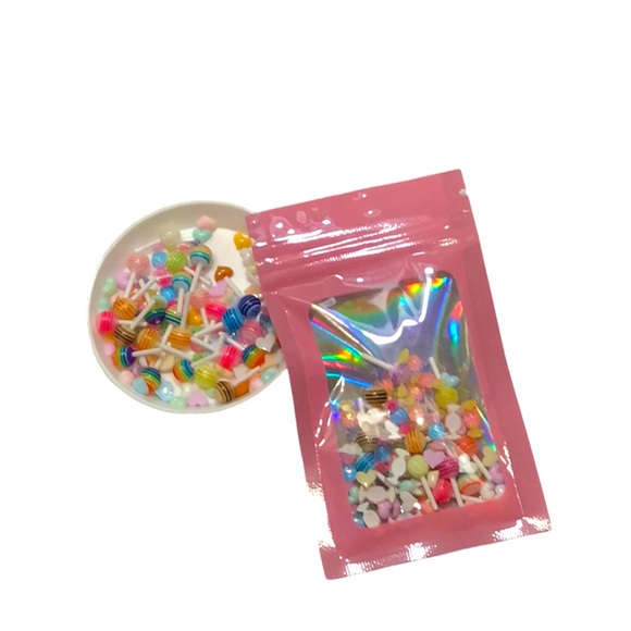 🆕 Candy lollipop Resin Nail Charm 50pc Mixed Pieces - Picture 4 of 7